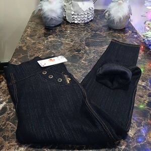 High Waisted Strecth Thermal/Fleece Lined Pants Size L-XL for Women